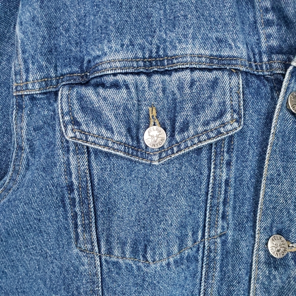 Elk Canyon Embroidered Deer Buck Denim Jean Jacket Hunting Men's Large - Picture 3 of 15